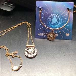 Midnight sun matching necklace and bracelet